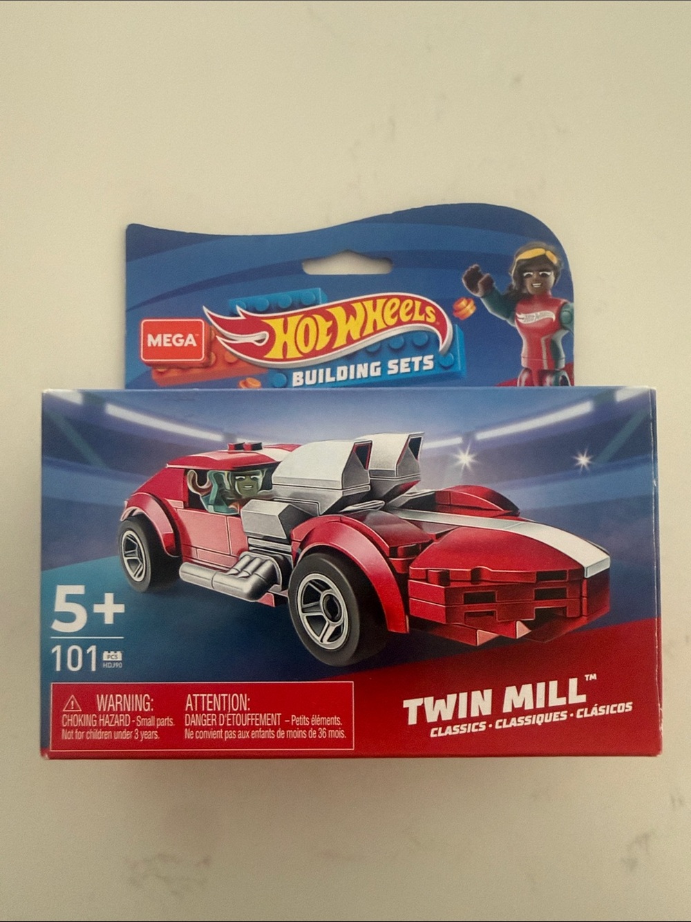 Lego Hot Wheels Twin Mill Building Set - Red, White, Blue